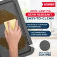 thumbnail image 6 of Bakken- Swiss 3-Piece Kitchen Baking Pan Set - Commercial Grade Carbon Steel Bakeware with Nonstick Coating, Stackable and Space-Saving Design, Oven Safe Tray (up to 450°F), Gray Marble, 6 of 7