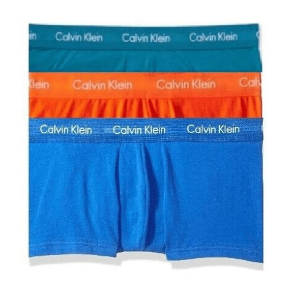 Calvin Klein Men's NU2664943 Cotton Stretch 3 Pack Low Rise Trunk Size XL