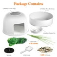 thumbnail image 2 of Lifewit Litter Box Cat with Faux Plant & Scoop(Random Color), Hidden Enclosure Litter Tray with Odor Control & Carbon Filter in Living Room/Bedroom/Bathroom Corner, White, 2 of 9