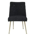 thumbnail image 3 of TOV Furniture TOV-D6262 Batik Textured Linen Dining Chair - Black, 3 of 6
