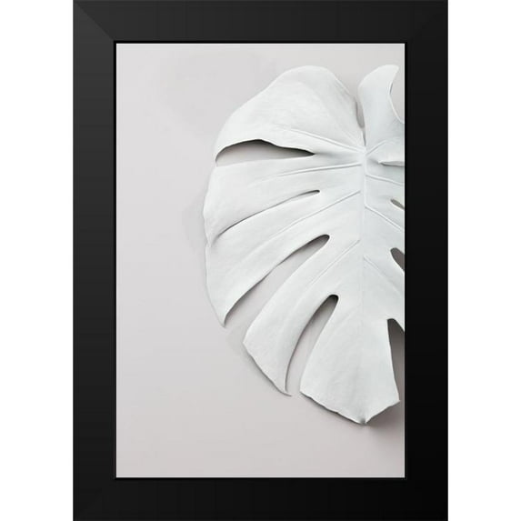 Artographie Studio 11x14 Black Modern Framed Museum Art Print Titled - Monstera White 01