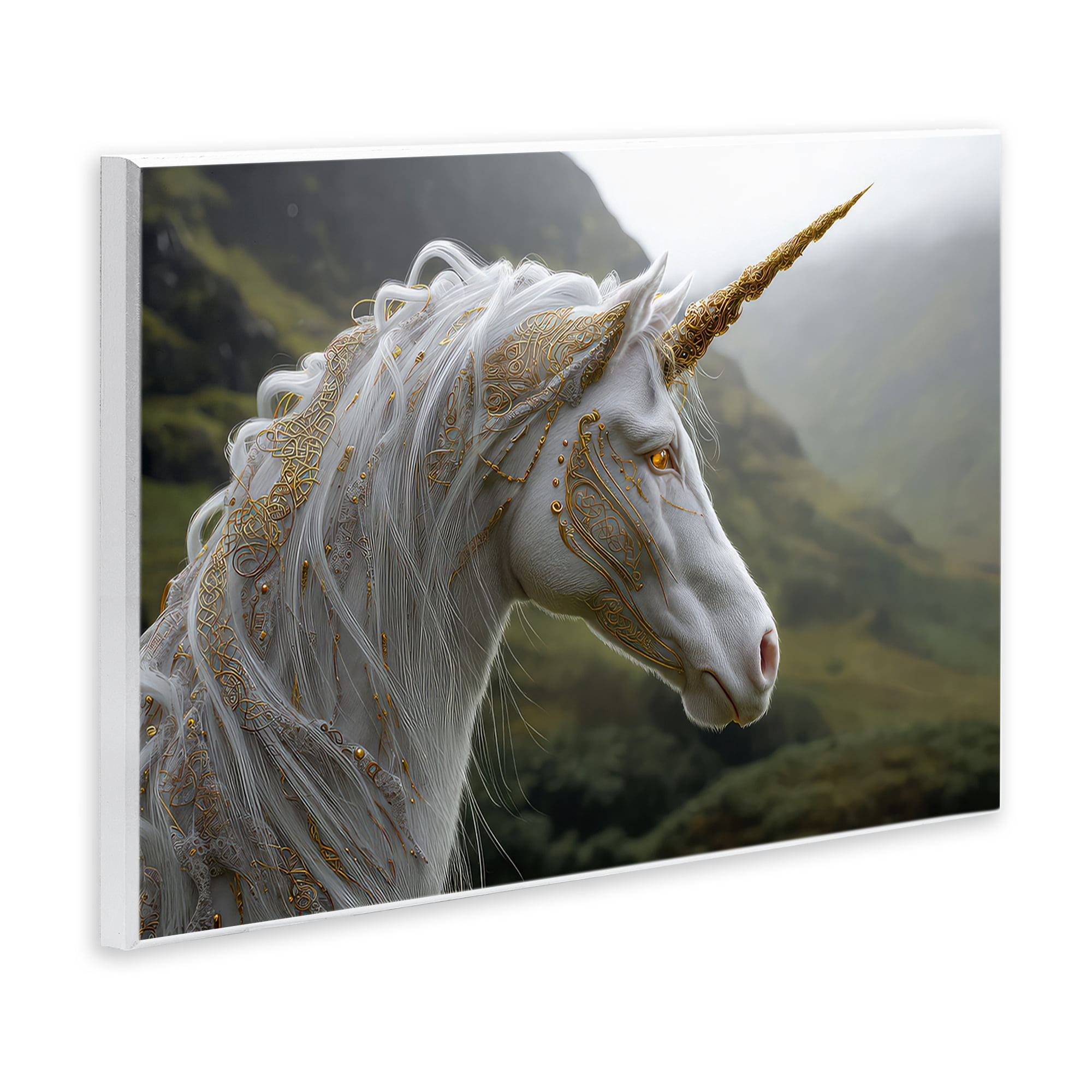 Stupell Industries Ornate Celtic Unicorn Wall Plaque Art, design by The Wands Want