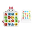 thumbnail image 4 of Reconocimiento de color de formas, geometría, clasificación de formas, bloques apilables, coordinación mano-ojo, rompecabezas de combinación para niño, 4 of 8