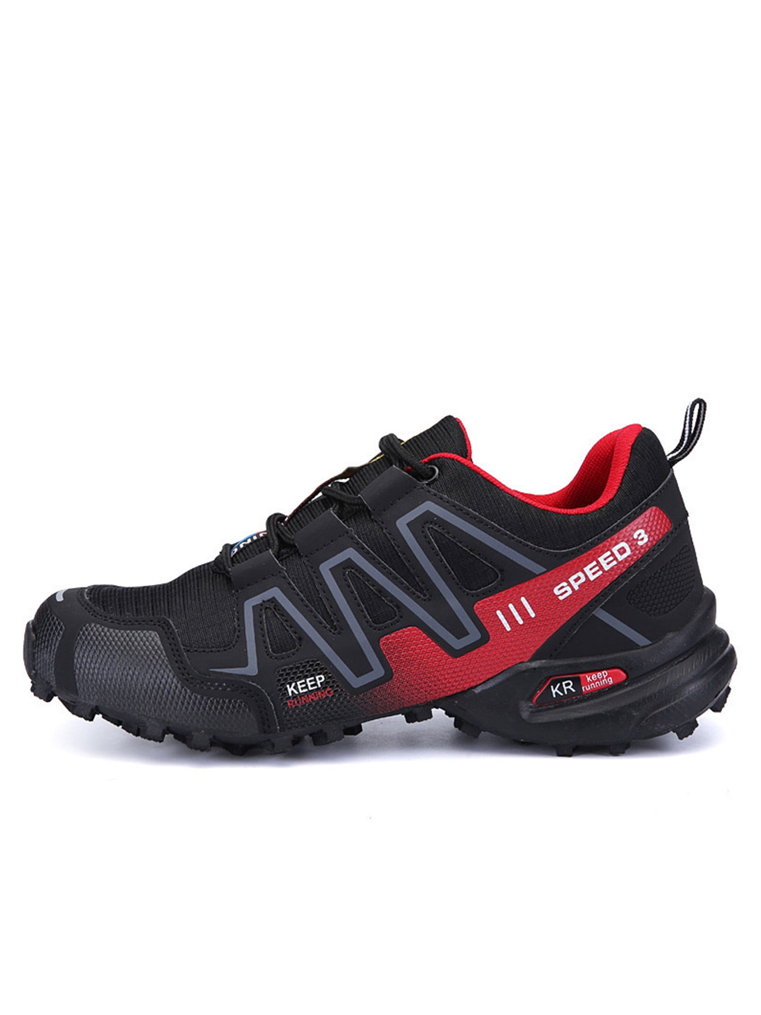 Padgene Mens Hiking Shoes Non Slip Outdoor Lace up Climbing Trail Running Shoes