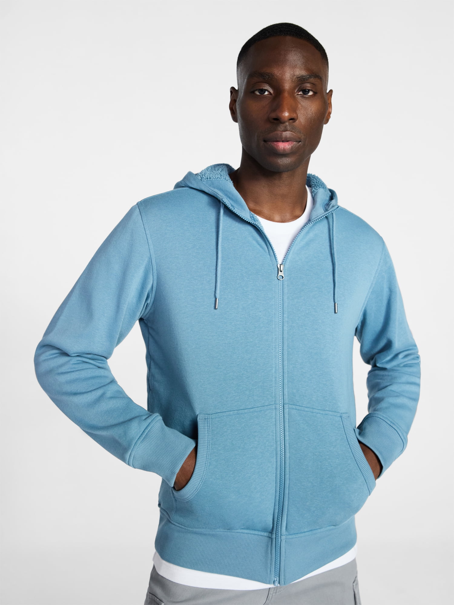 George Men's High Pile Fleece Hoodie, Sizes S-3XL