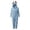 Blue, variant on Kids Animal Onesie Christmas Fleece Hooded Zip One Piece Jumpsuit Fuzzy Cute Monkey Onesie Warm Winter Clothes(Brown,3-4 Years)