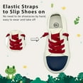 thumbnail image 4 of Toddler Sneakers for Girls Boys, Kids Canvas Fashion Shoes Elastic Straps Laces Slip On Lightweight Comfortable Low Top Classic Casual Walking Shoes, 4 of 6