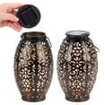 thumbnail image 3 of LAVA Outdoor Solar Lantern Modern Waterproof Hanging Metal Decorative Garden Lights Yard Decor Christmas Housewarming Gift Black, 3 of 11