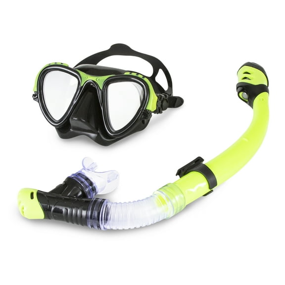 Adult Gemini Mask & Snorkel Set - Yellow