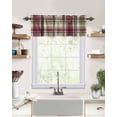 thumbnail image 2 of Valances Curtain Buffalo Check Plaid Kitchen Curtain Valances Rod Pocket Rustic Plaid Farmhouse Window Curtain Treatment Short Topper Curtains for Kitchen Bathroom Living Room 1 Panel 54x18 Inch, 2 of 6