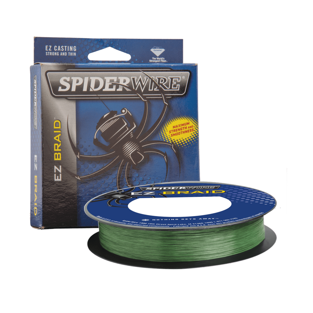 (2 pack) SpiderWire EZ Braid™ Fishing Line, Moss Green, 20 lb Test Strength, 300 yd