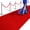 Red-3' x 10' (Rectangular), variant on Extra Thick Red Carpet Runner For Party Felt Non-slip Rubber Backed Aisle Runway Rug Step  Proposal & Wedding Decorations Hollywood Oscars Reusable (red 3 X 10 Ft)