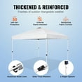 thumbnail image 5 of VEVOR Pop Up Canopy Tent, 10 x 10 ft, 250 D PU Silver Coated Tarp, with Portable Roller Bag and 4 Sandbags, Waterproof and Sun Shelter Gazebo, 5 of 10