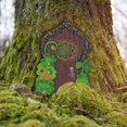 thumbnail image 1 of Ceimmolca 1PCS Fairy Tale Door 12cm Fairy Tale Tree Door Stump Decoration With Hook Realistic Resin Crafts Used To Create Magical Decoration For Fairy Tale Garden, 1 of 7