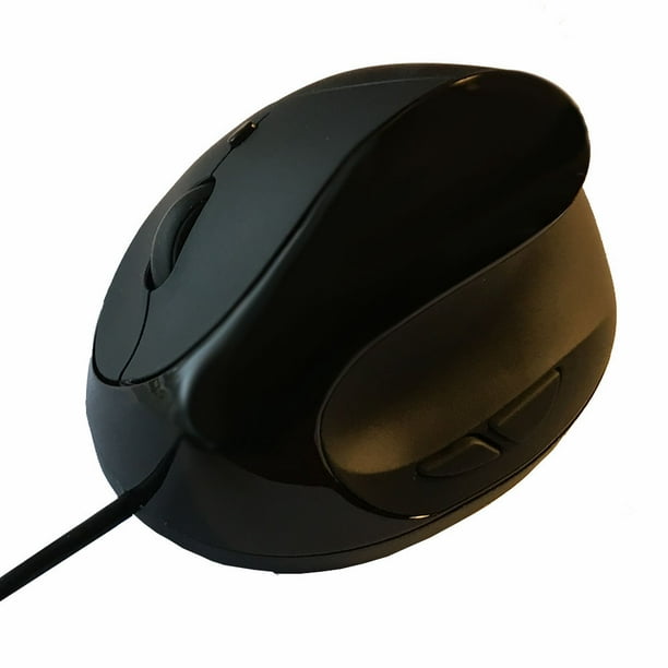 Ergoguys Comfi II Wired Ergonomic Computer Mouse, Black