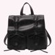 thumbnail image 2 of Mochila Con Cordón para Mujer Con Lazo Mochila Femenina Preppy (negro), 2 of 9