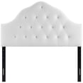 thumbnail image 2 of Modway Sovereign Full Diamond Tufted Performance Velvet Headboard in White, 2 of 4