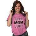 thumbnail image 3 of Mom Judge and Jury Hilarious Mother Women's Plus Size Graphic Tee Brisco Brands 2X, 3 of 5