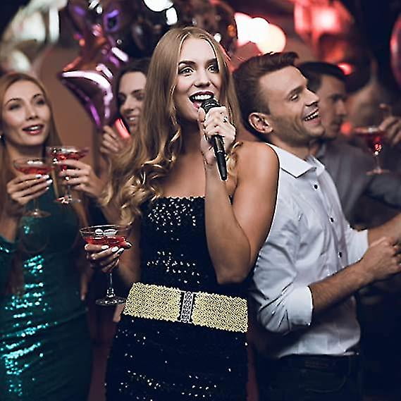 Sequin Belt Sparkly Belt Wide Chunky Belts For Women Wide Waist Dress Belt For Disco Costume Party3pcsmulticolor Walmart