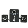 thumbnail image 1 of Altavoz Bluetooth D‑221 para ordenador, minialtavoz de escritorio de 2.1 canales y graves profundos para bodas y fiestas, color negro, 1 of 14