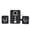 Black, variant on Yajisi D-221 Wireless 2.1 Channel Bluetooth Computer Speaker System with Deep Bass Subwoofer, USB Powered Mini Desktop Audio Setup for PC, Laptop, Wedding Party, Black