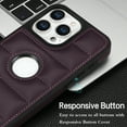 thumbnail image 3 of ELEHOLD for iPhone XS/X Leather Case Luxury Premium PU Leather Logo Cutout View Full Coverage Slim Lightweight Non-Slip Shockproof Protective Case for iPhone XS/X,purple, 3 of 6
