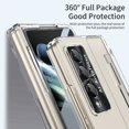 thumbnail image 6 of Dteck for Galaxy Fold 4 Case Hinge Protection Wireless Charging Hard Back with Non-Slip Shockproof Lightweight Slim Cover for Samsung Z Fold 4 5G 2022, Clear, 6 of 9