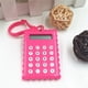 thumbnail image 2 of Lekihaqq Portable Mini Calculator Small Cute Keychain LCD Display Basic Standard Student Office Home School Exam Supply, 2 of 6