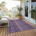 thumbnail image 6 of Addison Rugs Chantille Indoor/Outdoor Transitional Plaid Purple Washable Rectangle Rug, 8' x 10', 6 of 6