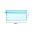 thumbnail image 2 of Uxcell Mesh Zipper Bags, B6 Travel Cases Nylon Makeup Pouches, Blue 6 Pack, 2 of 5