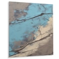 thumbnail image 2 of Designart "Inner Worlds of Marble in Beige and Blue" Modern Geometric Metal Wall Art, 2 of 5