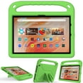 thumbnail image 7 of ELEHOLD for Amazon Fire HD 10 13th Generation 2023 Rugged Case Kids Friendly EVA Full Body Protective Handle Grip Kickstand Function Shockproof Kids Case for Fire HD 10 2023,Green, 7 of 7