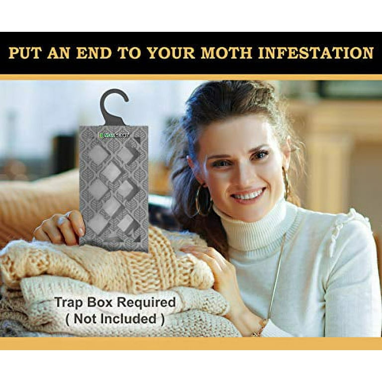 BugMD Clothes Moth Trap (6 Count)- Sticky Glue Bug Repellent Moth Traps for  Closet Wardrobes Cabinet