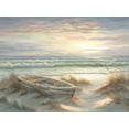 thumbnail image 2 of Janisse, Georgia 24x19 Black Ornate Wood Framed with Double Matting Museum Art Print Titled - Old Rowboat, 2 of 4