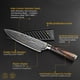 thumbnail image 4 of Juego de Cuchillos Japoneses de 10 Piezas con Mango de Madera Rojo y Patrón de Damasco Láser: Cuchillo de Chef, Cuchillo Santoku, Cuchillo de Pan, Cuchillo de Pelar, 4 of 7