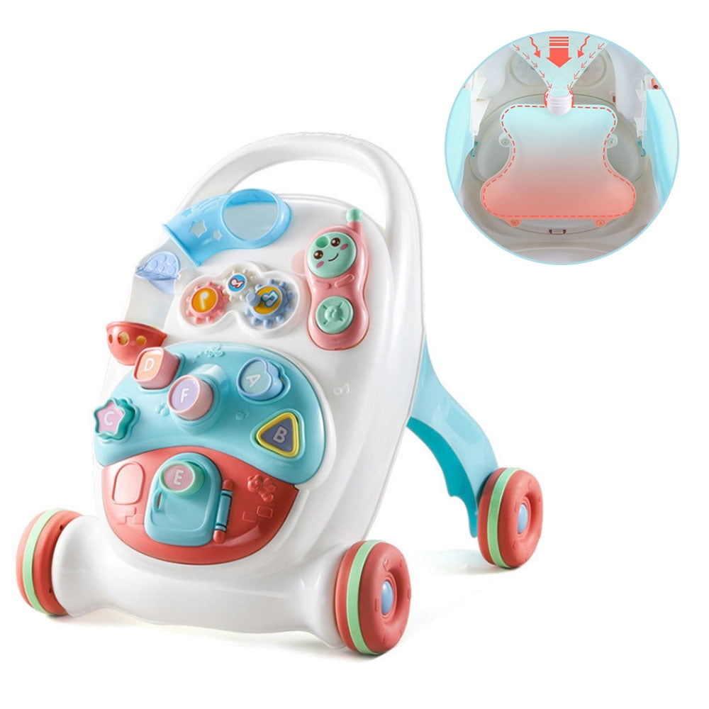 Toddlers Baby Walker Toy First Step Car MultiFunction Trolley Walker