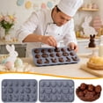 thumbnail image 1 of Mode de silicona para conejito de huevo de resurrección de Pascua – molde de cera de cera de jabón de chocolate antiadherente LFGB, detalle intrincado de conejo, 19,5x12,7x1,2 cm, 1 of 7