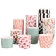 thumbnail image 1 of EeaseMX 100 vasos de papel para muffins, cupcakes, postres, recuerdos de fiesta, repostería, pastelería (diseño variado), 1 of 8