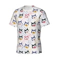 thumbnail image 3 of Rocae Cute Dog for Men's Moisture-Wicking Crew Tee - T-Shirt for Sports, Outdoor Activities, and Casual WearLarge, 3 of 9