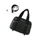 thumbnail image 3 of Jumpingount Bolso escolar japonés informal de cuero de primera calidad, ligero para viajes de uniforme de estudiante, adecuado para diario Bolsas de mensajero y de hombro negro tamaño pequeño, 3 of 6