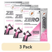 (3 pack) Gatorade Zero Sugar Strawberry Ice, On the Go Packs, Electrolyte Powder Drink Mix, 0.12 oz, 8 Sticks