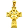 thumbnail image 1 of Precious Stars Jewelry 14k Yellow Gold Fancy Celtic Cross Religious Pendant, 1 of 1