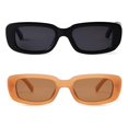 thumbnail image 2 of Gafas de sol BUTABY Rectangle Retro Driving UV400 para mujer, color negro, 2 of 6