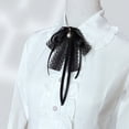 thumbnail image 3 of Broches de pajarita de encaje negro para niña y mujer, broche a la moda para cuello, alfileres, corbata preatada, ramillete para camisa, corbata para el cuello, 3 of 5