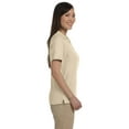 thumbnail image 2 of Devon & Jones Ladies' Pima Piqué Short-Sleeve Y-Collar Polo 3XL STONE, 2 of 2