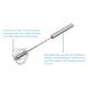 thumbnail image 4 of 2uds Batidor de Huevo Unique Bargains Inoxidable Acero Globo Mezclador Cocina Utensilio, 4 of 7