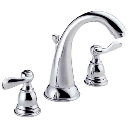 Widespread 2 Handle - Delta Windemere Two Handle 8 in. Widespread Lavatory Faucet in Chrome B3596LF