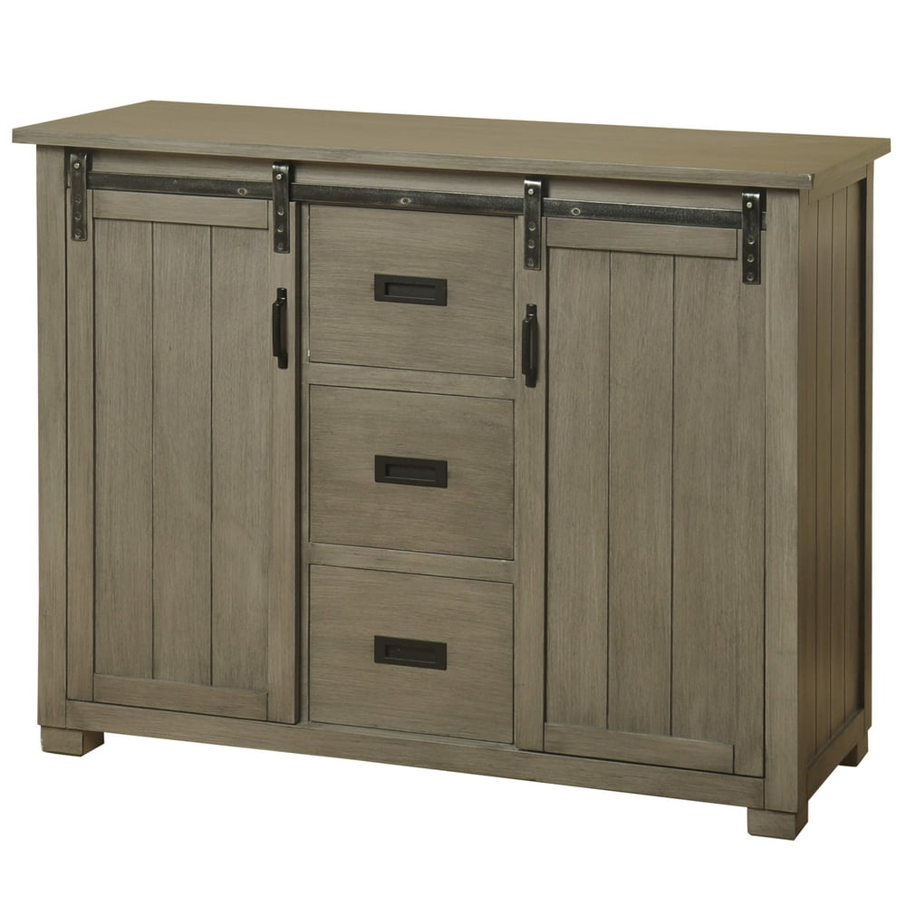 Barn Door TV with Two Sliding Doors and Three Center Line