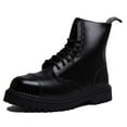 thumbnail image 6 of Grinders Bulldog CS Unisex 10 Eyelet Lace Up Leather Steel Toe Boots In Black Size 12M, 6 of 6