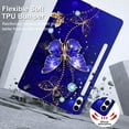 thumbnail image 2 of TECH CIRCLE Case for Samsung Galaxy Tab S9 FE 5G 10.9"/Tab S9 11" Case,Ultra Slim Thin Lightweight Elegant Soft TPU Anti-Scratch Protective Back Cover for Tab S9 FE 10.9"/S9 11",Blue Butterfly, 2 of 6